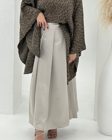 metal silk skirt