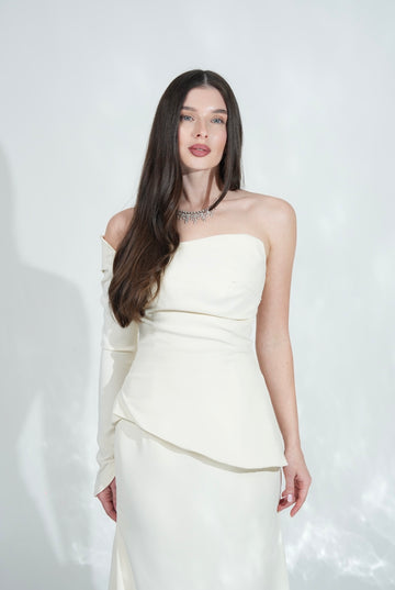 White mocha dress