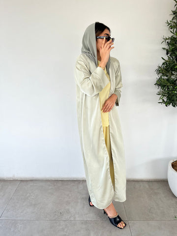 lime green abaya