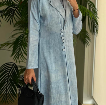 Sky blue abaya